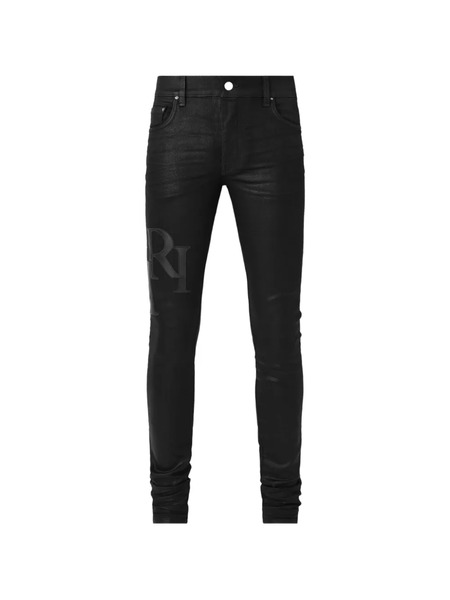  Amiri Vaqueros Con Logo - Negro 