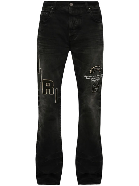  Amiri Vaqueros Con Parche Del Logo - Negro 