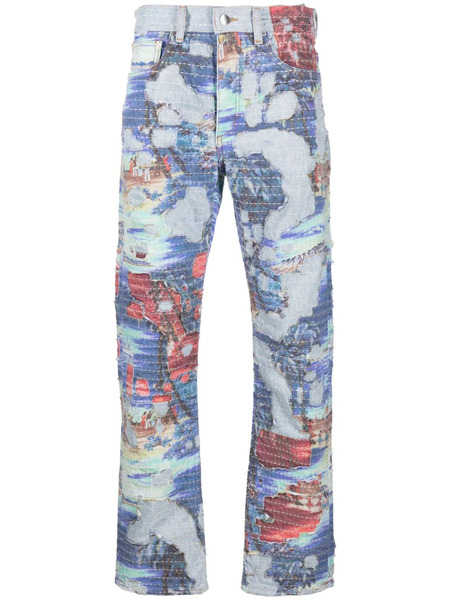  Amiri Vaqueros Rectos Aloha Boro - Azul 