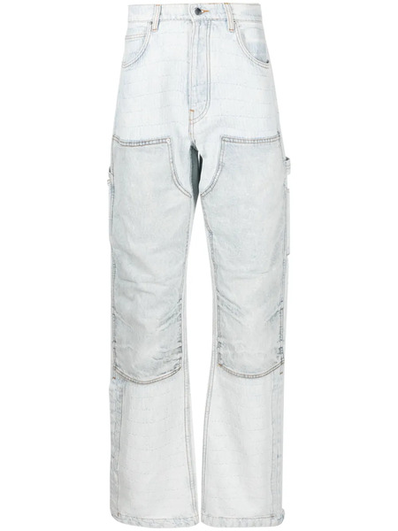  Amiri Vaqueros Rectos Carpenter En Jacquard - Azul 