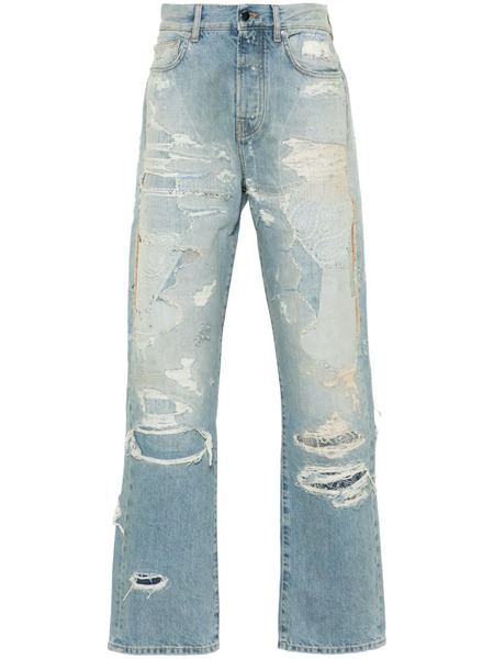  Amiri Vaqueros Rectos Repaired - Azul 