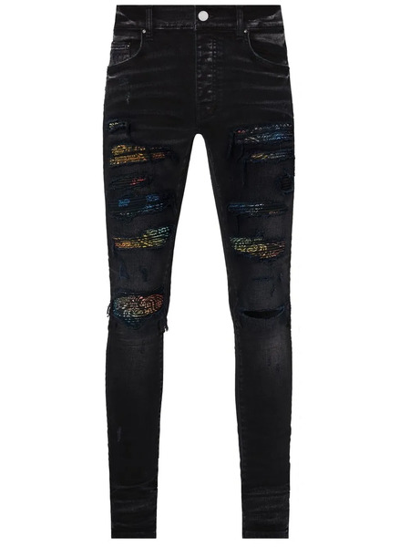  Amiri Vaqueros Thrasher Rainbow Paisley - Negro 