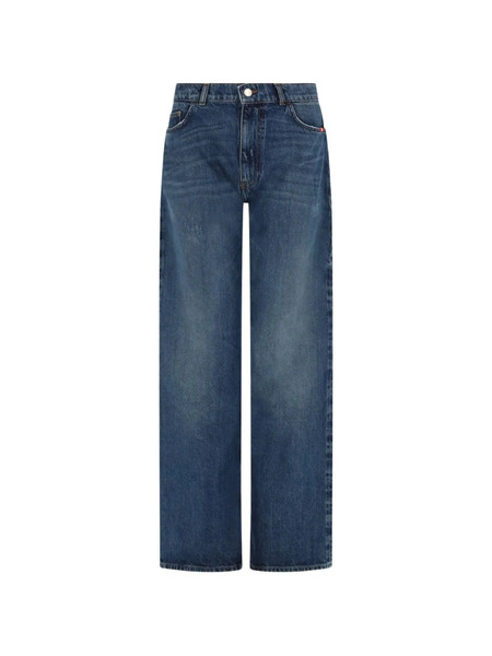  Amish Jenny Axel Faded Straight-leg Jeans - Azul 