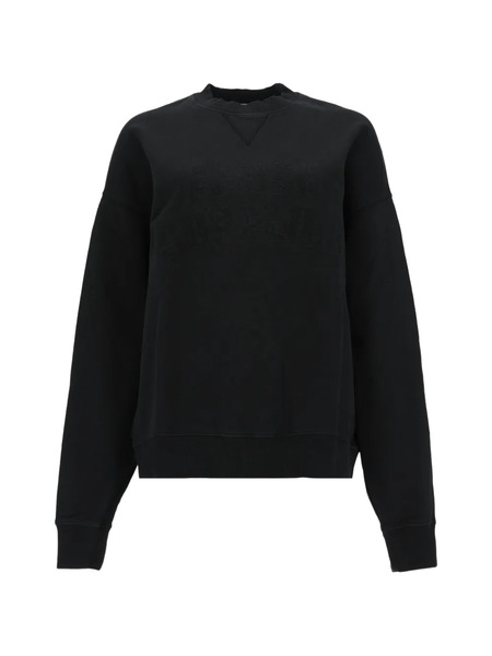  Amish Jersey Con Cuello Redondo - Negro 