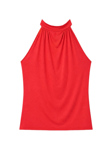  Amomento Top Fruncido - Rojo 