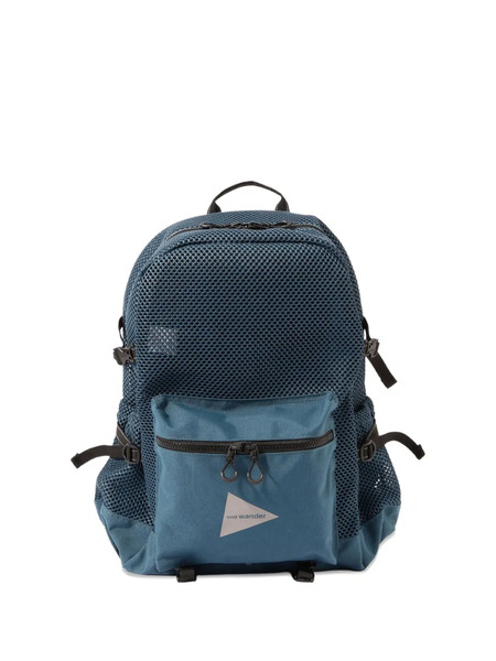  And Wander Mochila 3d De Malla - Azul 