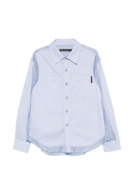  Andersson Bell Camisa Con Paneles A Rayas - Azul 