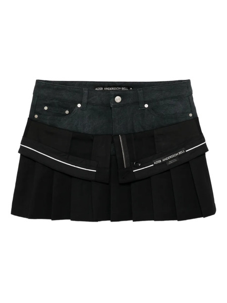  Andersson Bell Falda Con Diseño Patchwork - Negro 