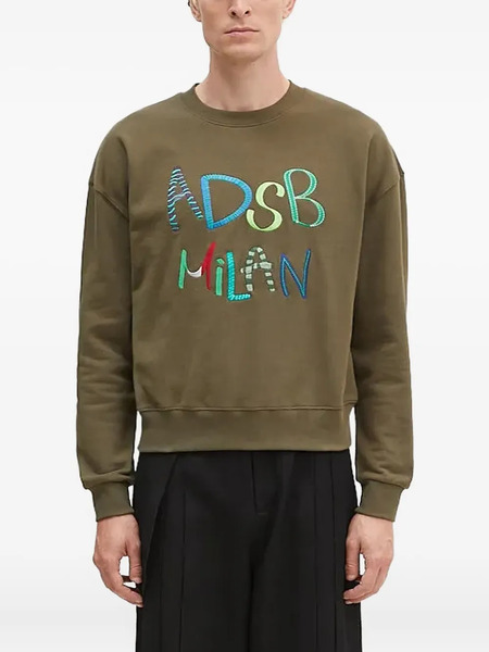  Andersson Bell Sudadera De Algodón Bordado - Verde 