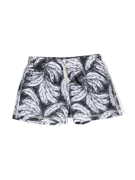  Andorine Bañador Con Plátanos Estampados - Negro 