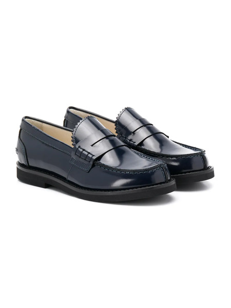  Andrea Montelpare Mocasines Con Efecto Barnizado - Azul 