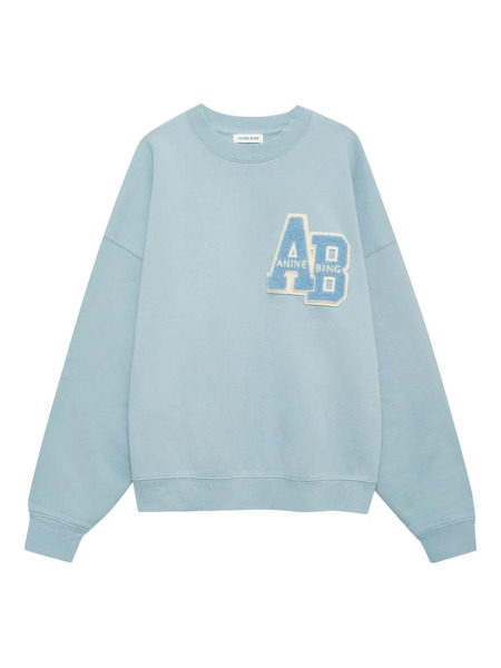  Anine Bing Sudadera De Algodón - Azul 