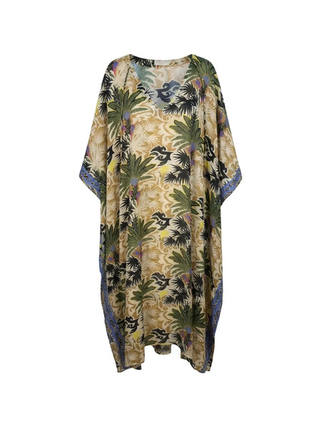  Anjuna Vestido Largo Con Estampado Floral - Neutro 