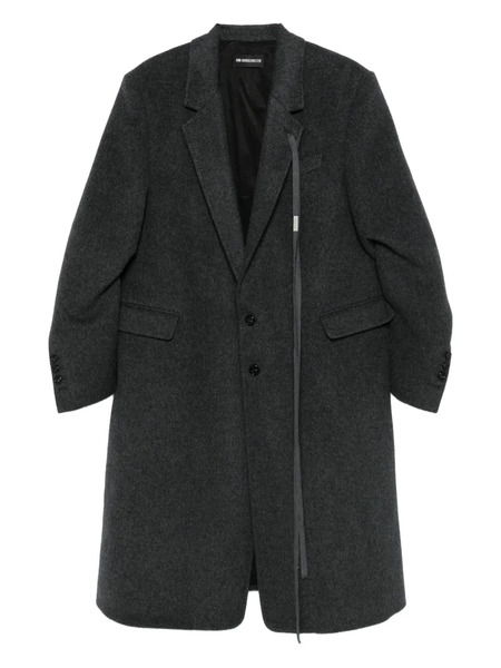  Ann Demeulemeester Abrigo Viv Con Botones - Gris 