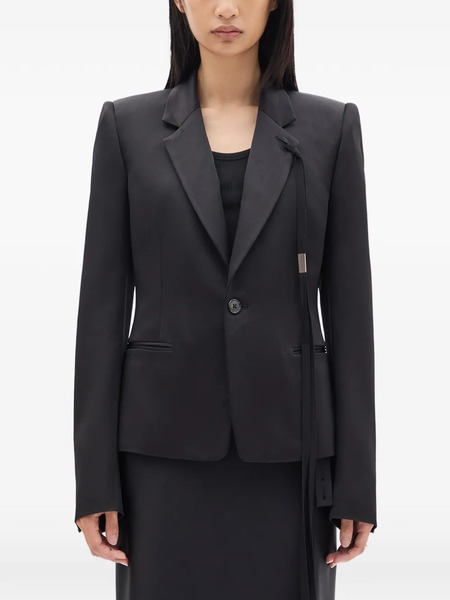  Ann Demeulemeester Blazer Con Botón - Negro 