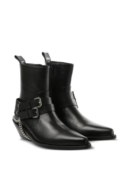  Ann Demeulemeester Botines Kiril Santiags - Negro 