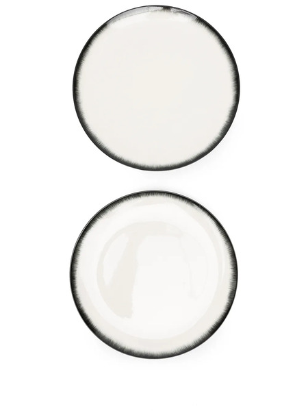  Ann Demeulemeester Set De Dos Platos - Blanco 
