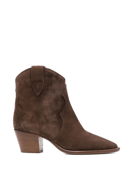  Anna F. Botas Con Puntera En Punta - Marrón 