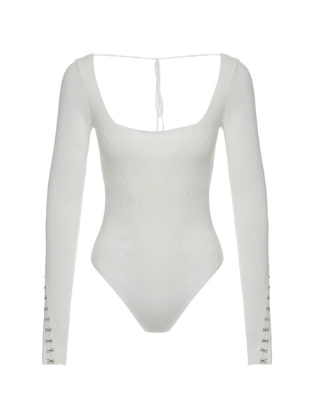  Anna October Body De Manga Larga - Blanco 