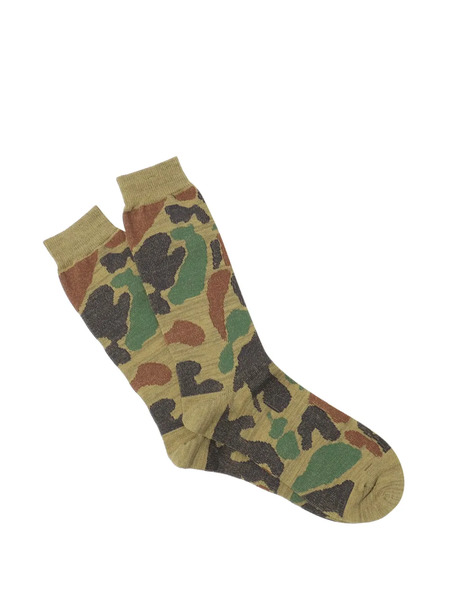  Anonymous Ism Calcetines Camo Crew - Verde 