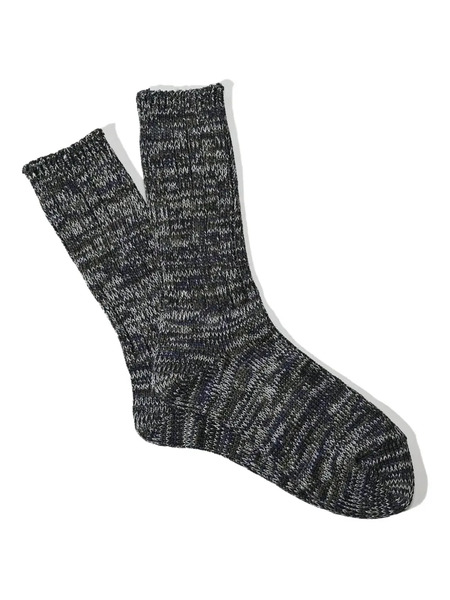  Anonymous Ism Calcetines 5color Mix Crew - Negro 