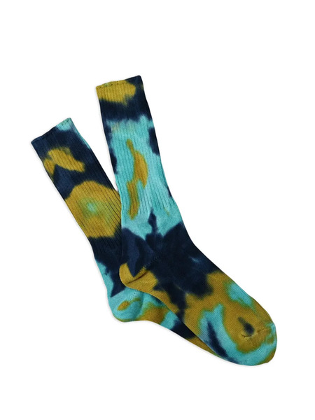  Anonymous Ism Calcetines Tie Dye Crew - Azul 