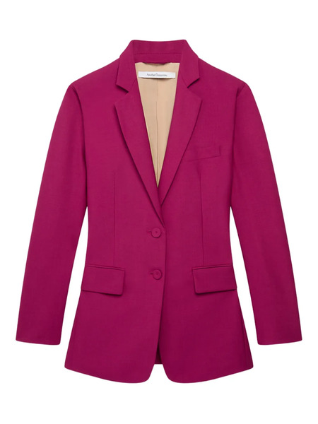  Another Tomorrow Blazer Con Botones - Rosa 