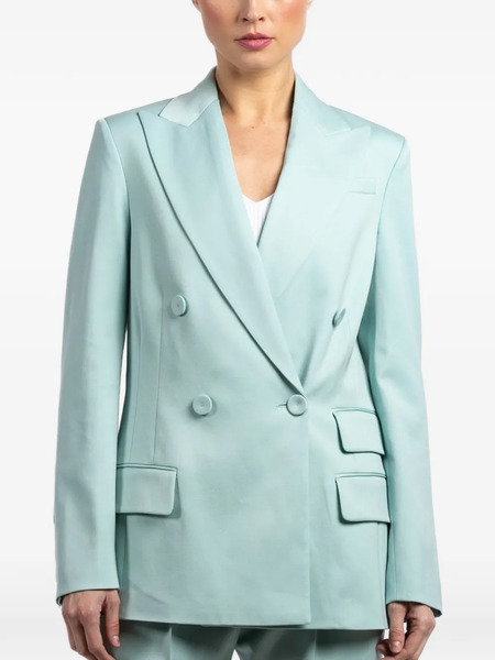  Another Tomorrow Blazer Con Doble Botonadura - Azul 