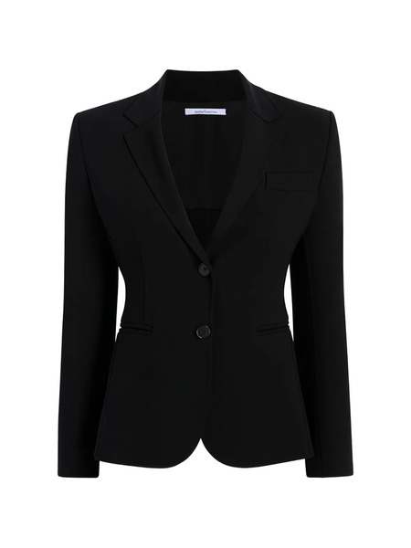  Another Tomorrow Blazer Corto Doppio - Negro 