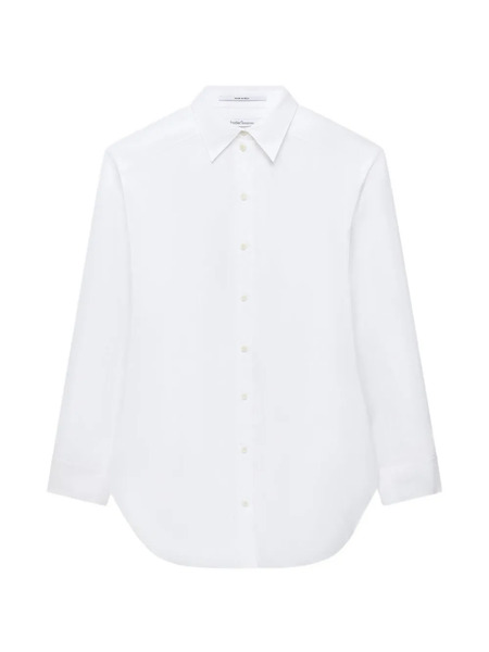  Another Tomorrow Camisa Con Pliegues - Blanco 