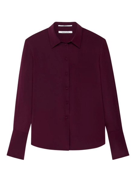  Another Tomorrow Camisa De Seda - Morado 