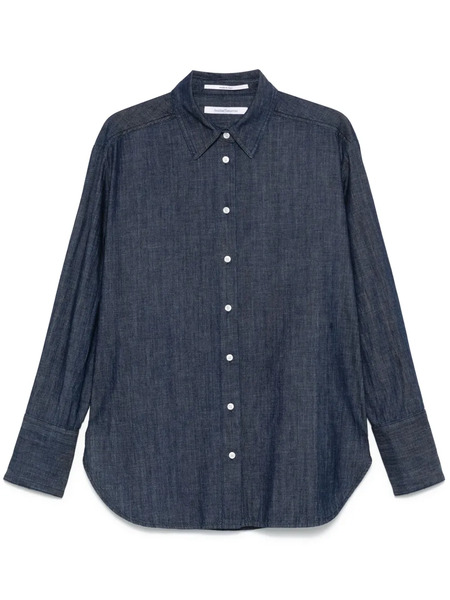  Another Tomorrow Camisa De Tejido Cambray - Azul 