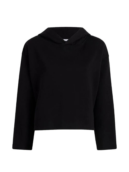  Another Tomorrow Sudadera Corta Con Capucha - Negro 