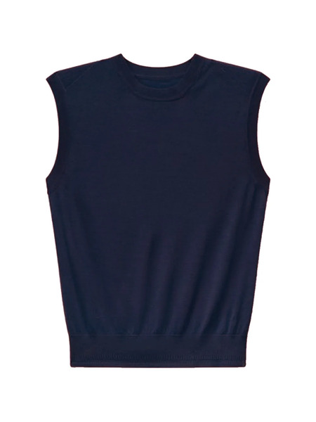  Another Tomorrow Top De Punto Fino - Azul 