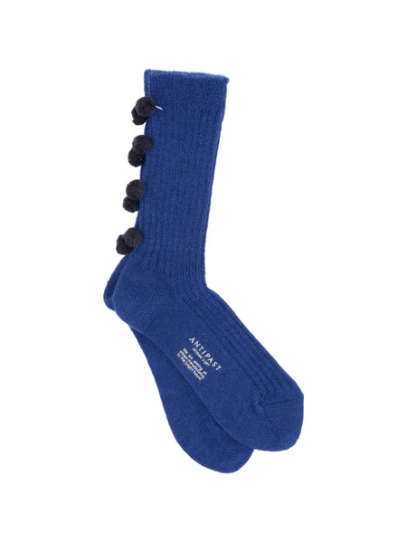  Antipast Calcetines Con Pompón - Azul 