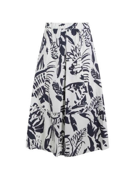  Antonelli Falda Con Estampado Floral - Azul 