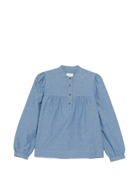  A.p.c. Blusa Babydoll Fruncida - Azul 
