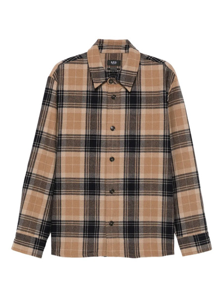  A.p.c. Camisa A Cuadros - Azul 