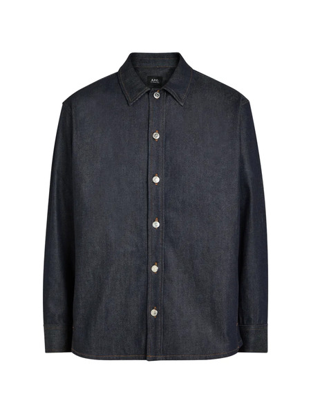  A.p.c. Camisa Con Costuras En Contraste - Azul 
