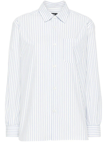  A.p.c. Camisa Sela A Rayas - Azul 