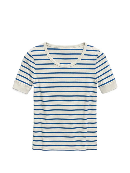  A.p.c. Camiseta A Rayas - Neutro 