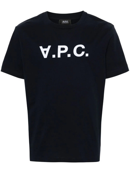  A.p.c. Camiseta Con Logo - Azul 