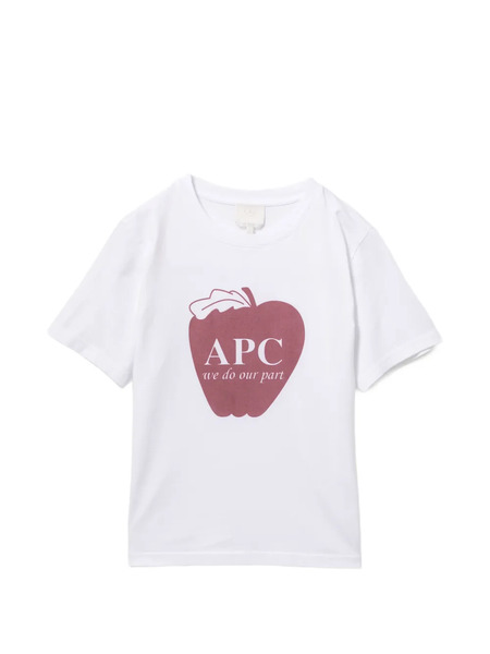  A.p.c. Camiseta Pomme - Blanco 