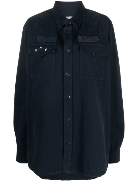  A.p.c. Chaqueta Con Apliques - Azul 