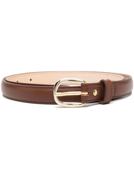  A.p.c. Cinturón Con Hebilla Dorada - Marrón 