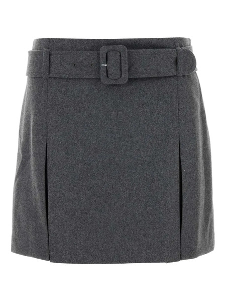  A.p.c. Falda Cecile Plisada - Gris 