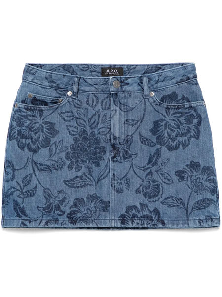  A.p.c. Falda Corta Jupe - Azul 