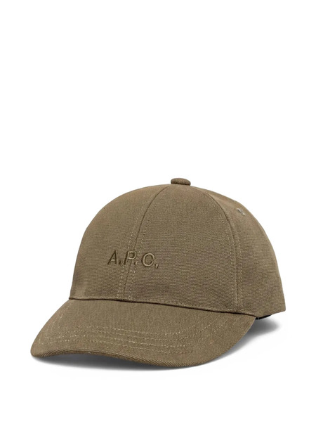  A.p.c. Gorra Con Logo Bordado - Verde 