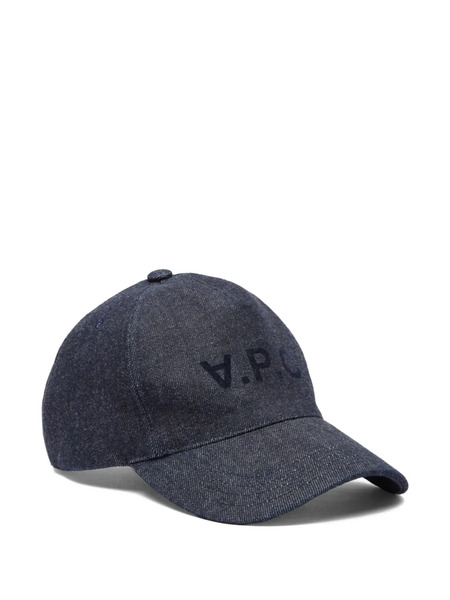  A.p.c. Gorra Con Logo Estampado - Azul 