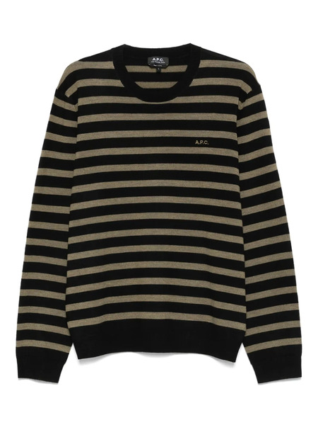  A.p.c. Jersey A Rayas - Negro 